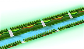 河道绿化效果图
