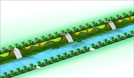 河道绿化效果图