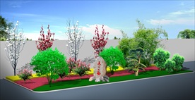 小游园局部效果图