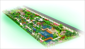 游园绿化效果图