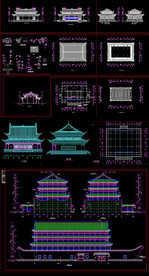 殿阁建筑设计施工图