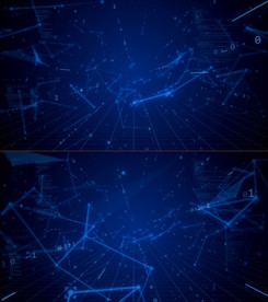 蓝色科技背景数字未来