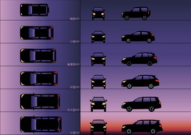 大中小分类车型插-家用SUV