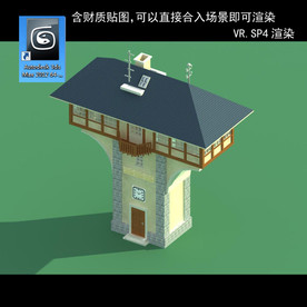 地标建筑 欧式钟楼