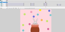 兔子探出身体来看10s