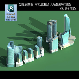 规划建筑 简易建筑 规划体块