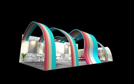 展览展示设计展台缤纷多彩