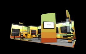 展览展示设计展台缤纷多彩