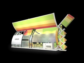 展览展示设计展台缤纷多彩