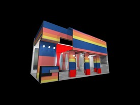 展览展示设计展台缤纷多彩