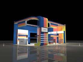 展览展示设计展台缤纷多彩