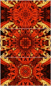 红色万花筒led背景视频