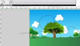 树林和纸飞机飞翔引导线15秒