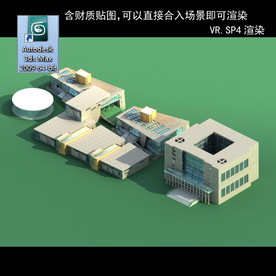 规划建筑 简易建筑 规划体块