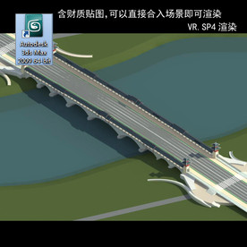 桥 车行桥 立交桥  桥模型