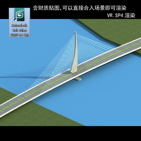 桥 车行桥 立交桥  桥模型