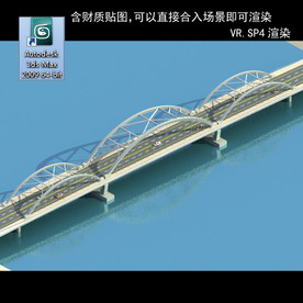 桥 车行桥 立交桥  桥模型