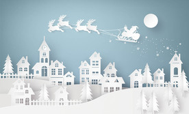 立体剪纸背景墙