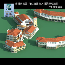 花园洋园 欧式洋房 多层建筑