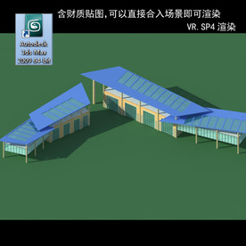 建筑模型图 效果图 多层建筑
