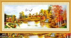 大型西方古典森林油画装饰画