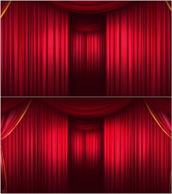 舞台幕布拉开无限循环