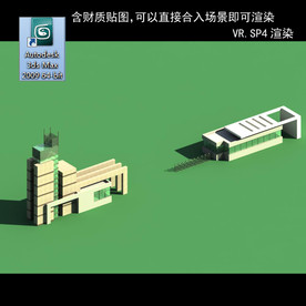 门卫室 门卫模型 厂区门卫