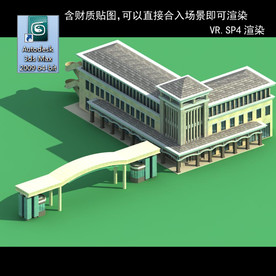 门卫室 门卫模型 厂区门卫