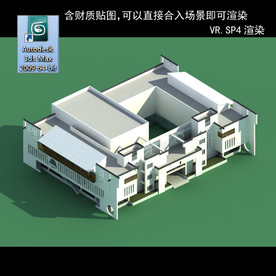 办公建筑 办公公建 建筑模型图