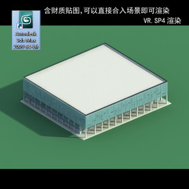 办公建筑 办公公建 建筑模型图