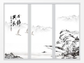 中式水墨风格移门