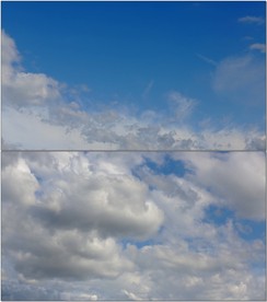 天空白云快速飘动