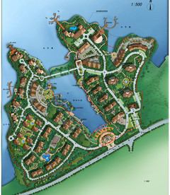 地产园林规划设计效果图