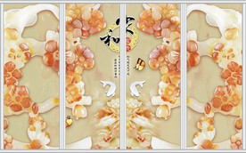家和万事兴玉雕花移门