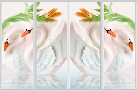 唯美欧式花纹玫瑰浪漫移门