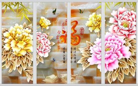 春天气息春暖花开移门