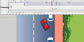 俯视图车辆倒车技巧动画30秒