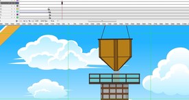 工地灌溉水泥入水泥墩动画15秒
