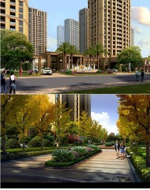小区入口绿化观景设计
