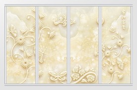 大理石玉石浮雕移门