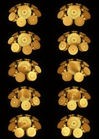 壮族铜鼓旋转背景透明带通道素材