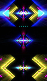 菱形炫光夜场灯光视频素材