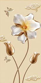 3D立体郁金香玄关