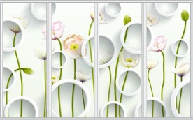 3d花卉移门