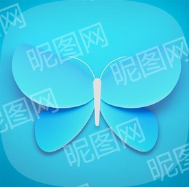 蝴蝶三维图标