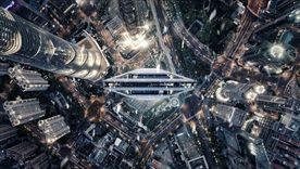 航拍城市3D地贴