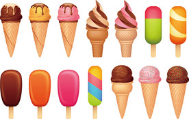 冰激凌矢量设计素材