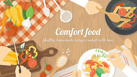 素食餐厅矢量背景墙