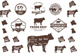 牛排LOGO矢量设计素材