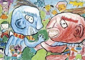 抽象艺术画 蜡白感艺术装饰作品